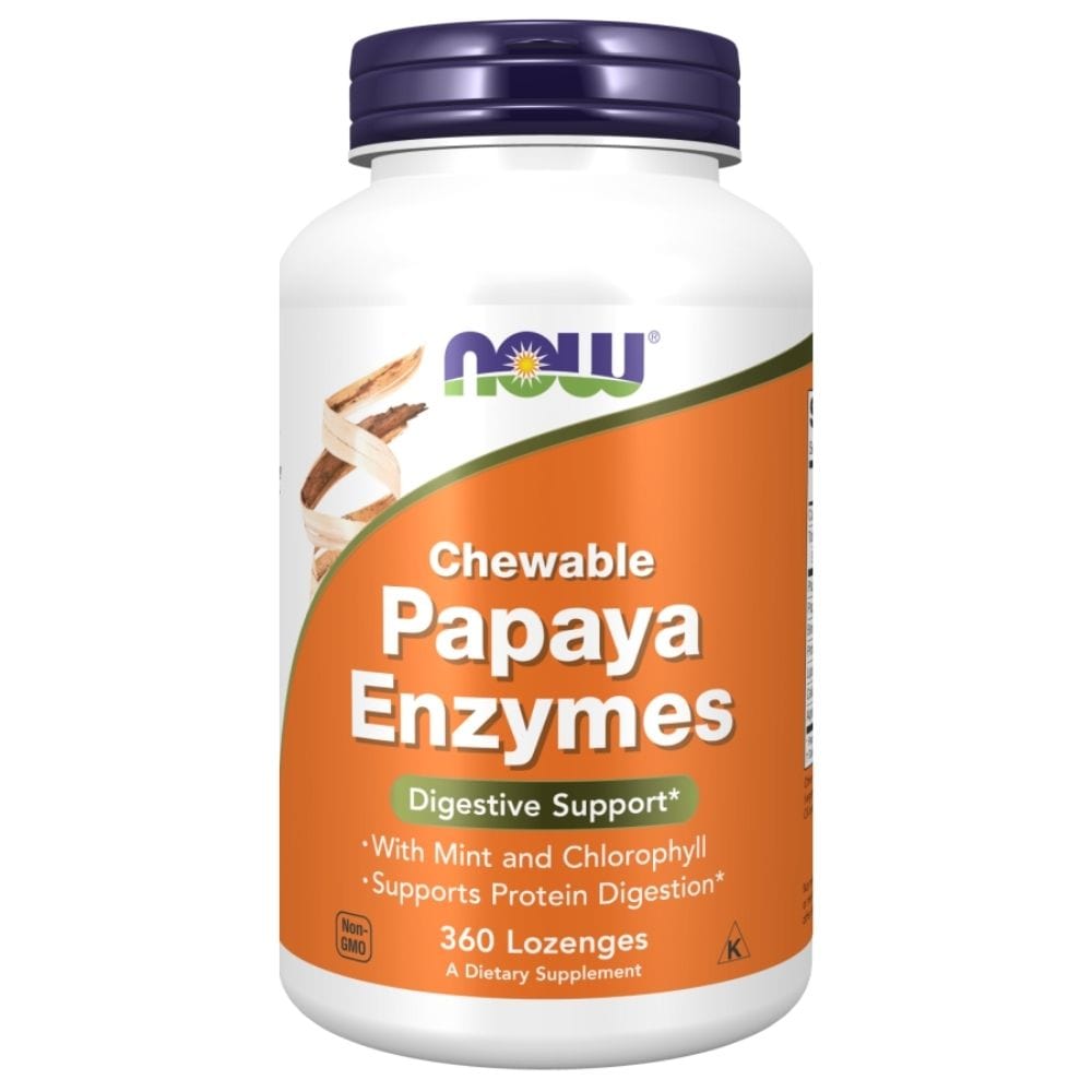 Now Foods Chewable Papaya Enzyme - 360 Lozenges