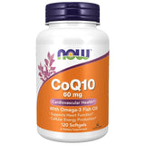 NOW Foods CoQ10 60 mg with Omega-3 - 120 Softgels