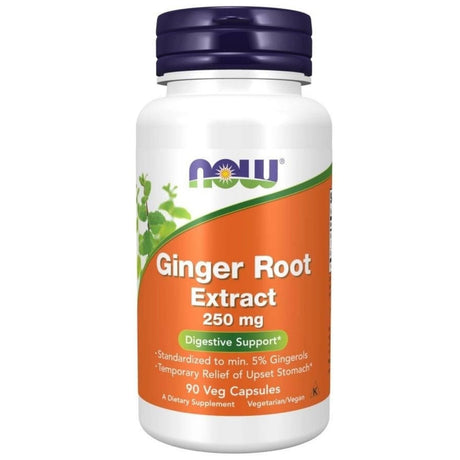 NOW Foods Ginger Extract 250 mg - 90 Capsules