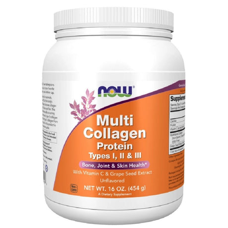 Now Foods Multi Collagen Protein Types I, II & III Powder - 454 g