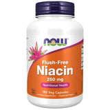 NOW Foods Niacin Flush Free 250 mg - 180 Capsules