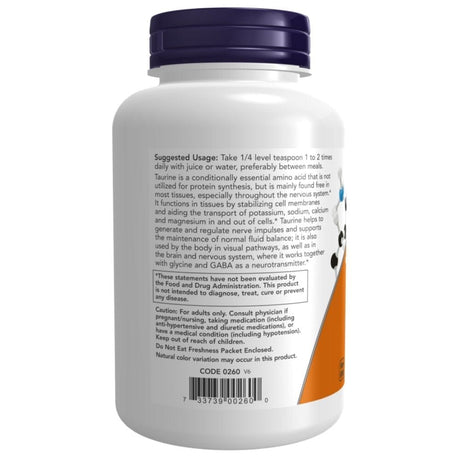 Now Foods Taurine Pure Powder - 227 g