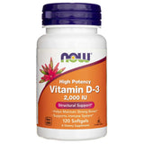 Now Foods Vitamin D3 2000 IU - 120 Softgels