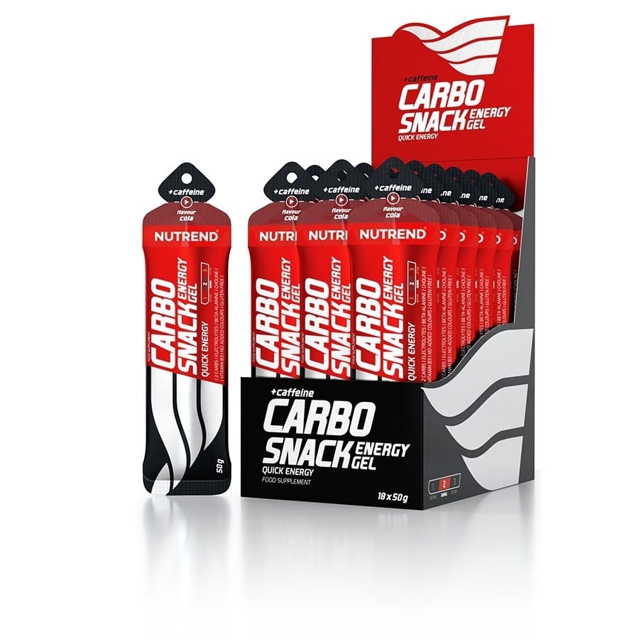 Nutrend Carbosnack Gel with Caffeine, Cola - 50 g x 18