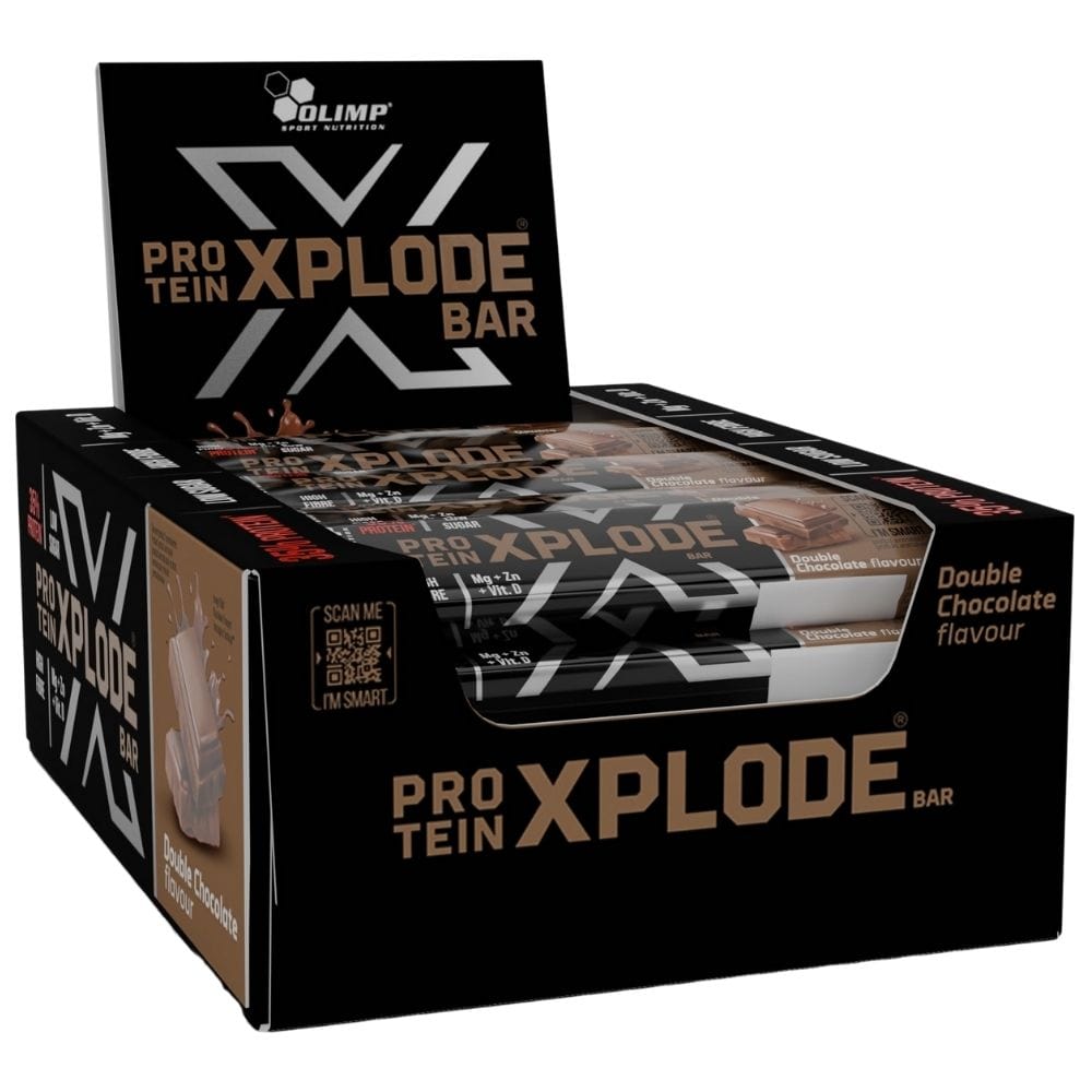 Olimp Protein Xplode Protein Bar, Double Chocolate - 25 Pieces