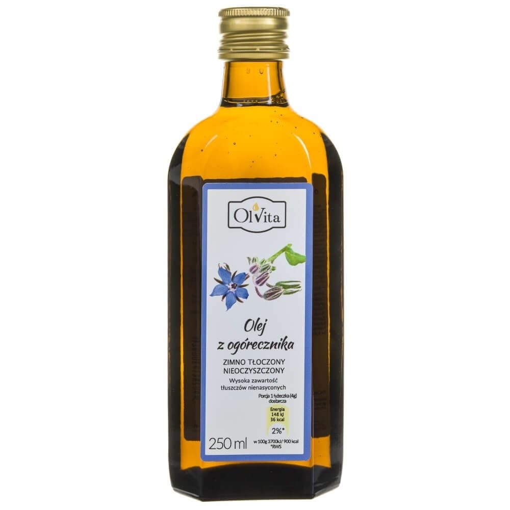 Olvita Cold-Pressed Borage Oil Unpurified - 250 ml