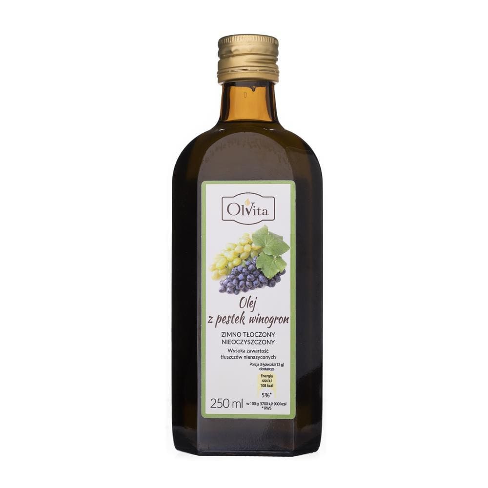 Olvita Cold-Pressed Grape Seed Oil Unpurified - 250 ml