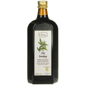 Olvita Cold-Pressed Hemp Oil Unpurified - 500 ml