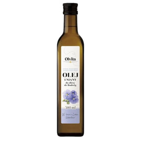 Olvita Cold-Pressed Linseed Oil for the Dr Budwig Diet Unpurified - 500 ml