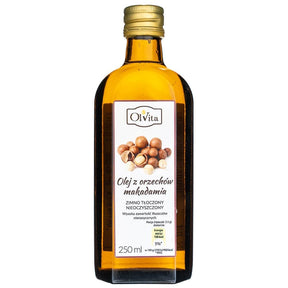 Olvita Cold-Pressed Macadamia Oil Unpurified - 250 ml
