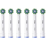Oral-B Heads Cross Action Electric Toothbrush Heads, White - 6 Pieces
