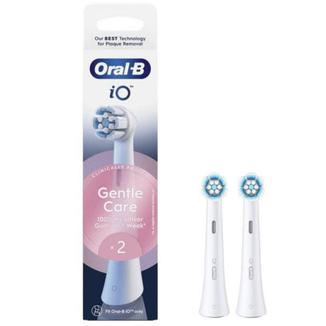 Oral-B Heads iO Gentle Care Electric Toothbrush Heads, White - 2 Pieces