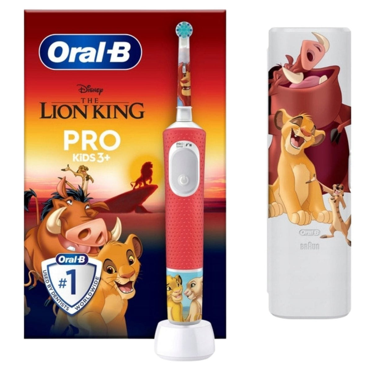 Oral-B Vitality Pro Electric Toothbrush with Case + Brush Head - Lion King