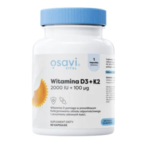Osavi Vitamin D3 + K2 2000 IU + 100 mcg - 60 Softgels