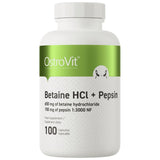 OstroVit Betaine HCl + Pepsin - 100 Capsules