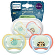 Philips Avent Ultra Air Night Soothers 0-6 m - 2 Pieces
