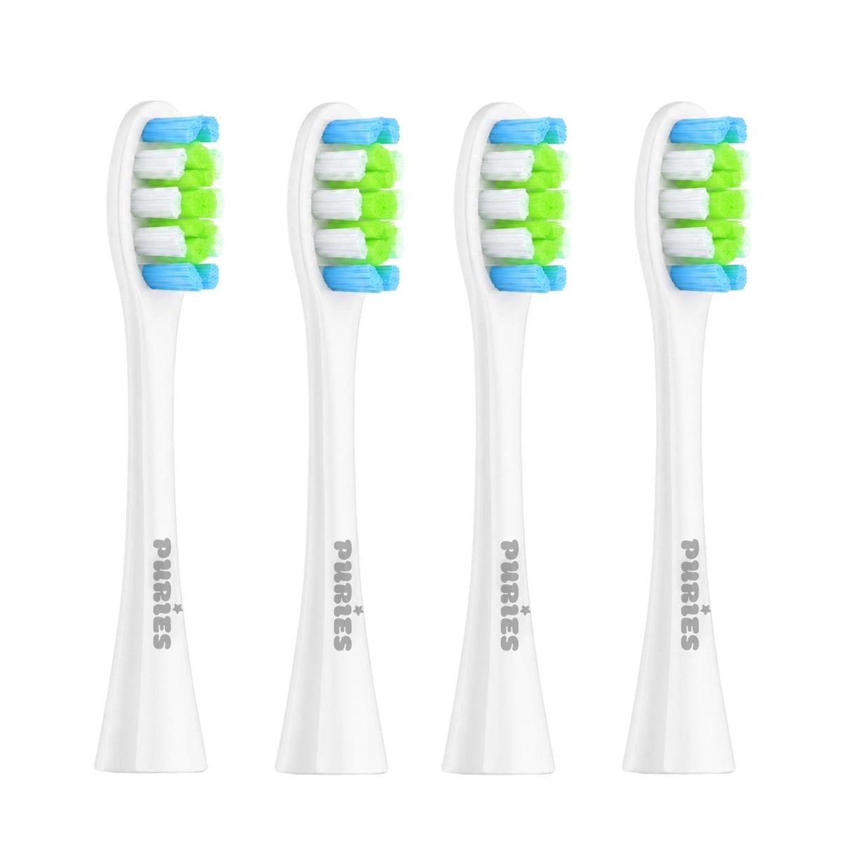 Puries Wave White Electric Toothbrush Heads for Oclean - 4 Pieces