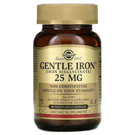 Solgar Gentle Iron 25 mg US - 90 Vegetable Capsules