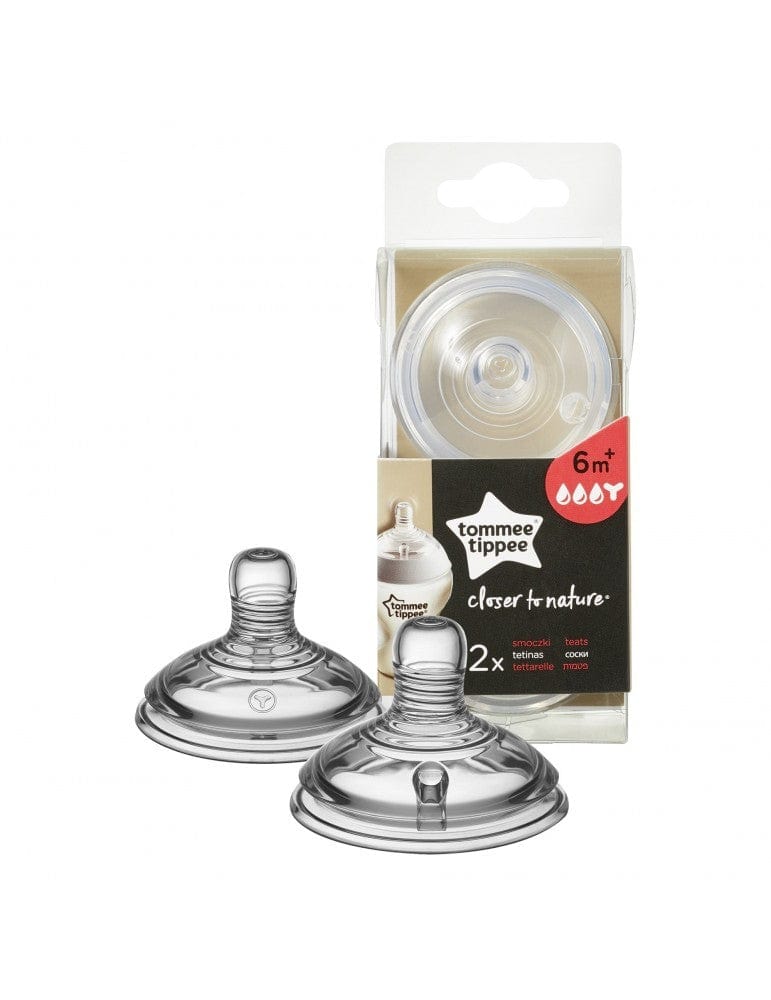 Tommee Tippee Closer to Nature Teat for Thick Foods 6m+ - 2 Pieces
