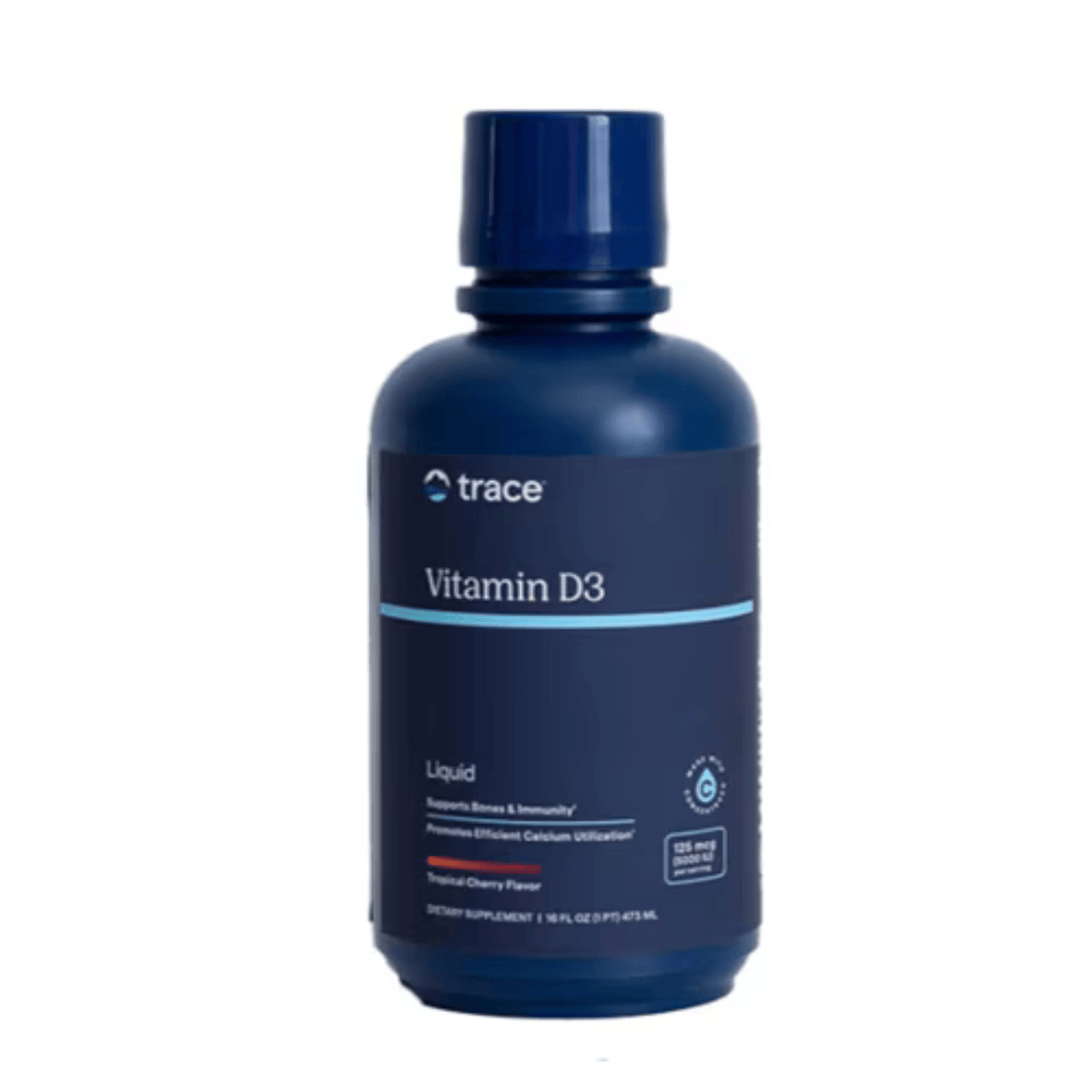 Trace Minerals Vitamin D3 5000 Liquid, Cherry-Lemon - 473 ml