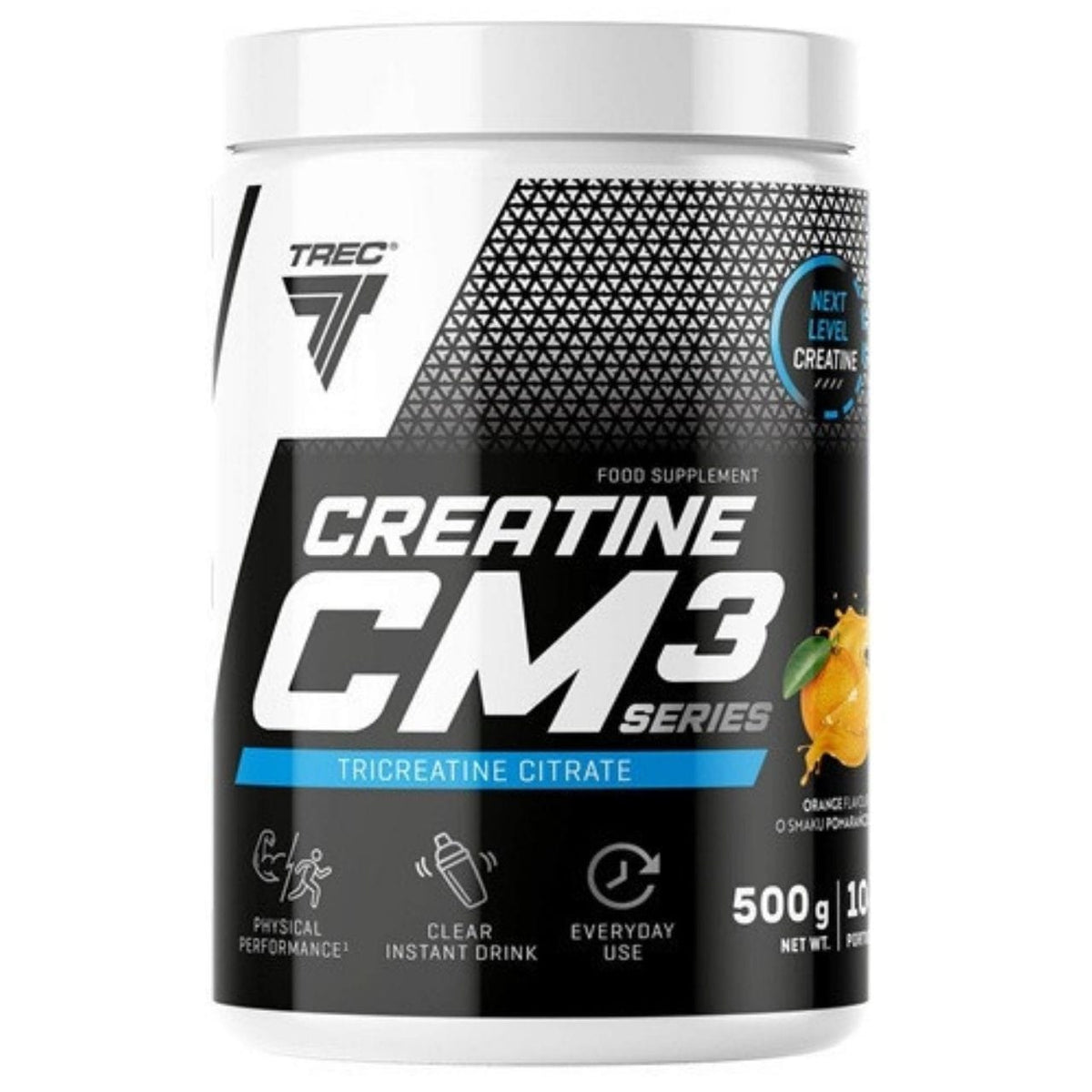 Trec Nutrition CM3 Creatine Malate Powder, Orange - 500 g