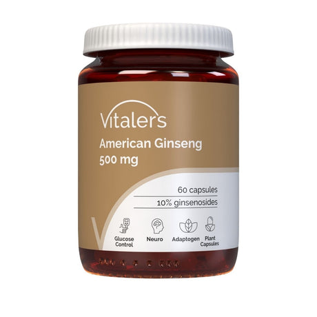 Vitaler's American Ginseng 500 mg - 60 Capsules
