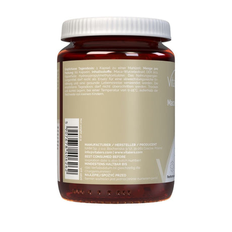 Vitaler's Maca (Peruvian Ginseng) 600 mg - 60 Capsules