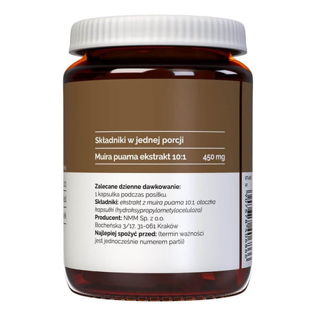 Vitaler's Muira Puama (Ptychopetalum) 450 mg - 60 Capsules