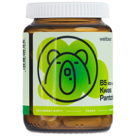 Wellbear Vitamin B5 (Pantothenic Acid) 500 mg - 60 Capsules
