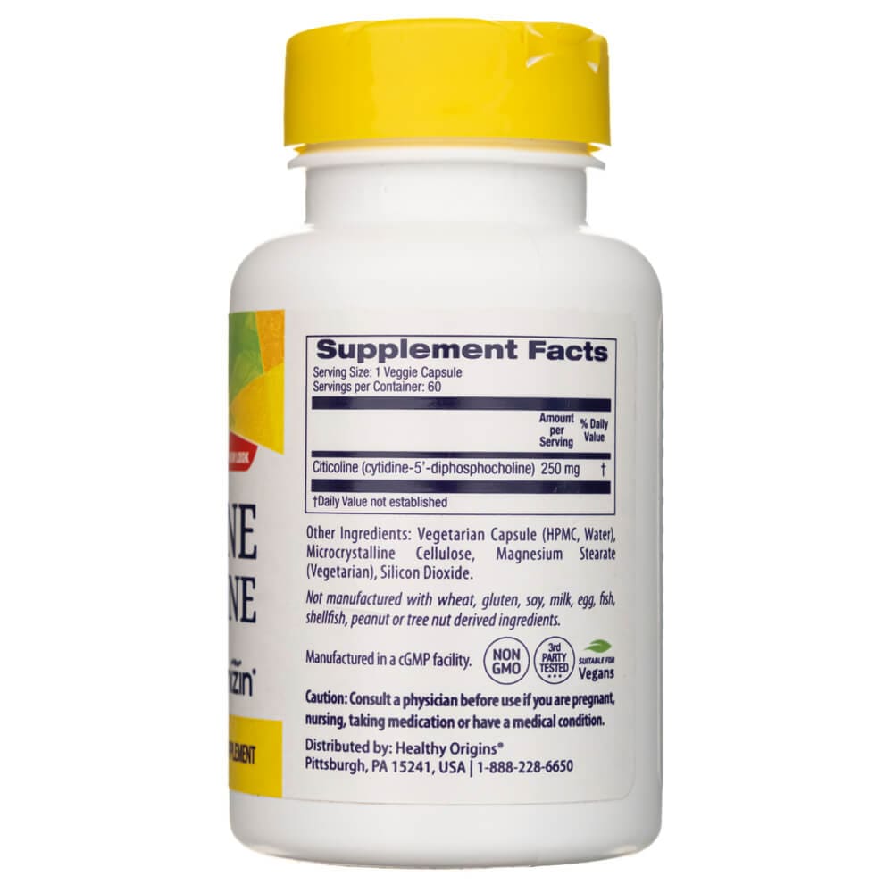 Healthy Origins Cognizin Citicoline 250 mg - 60 Veg Capsules