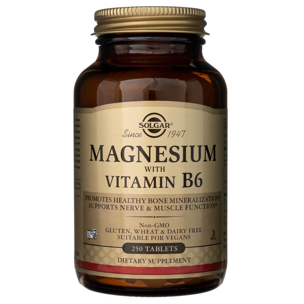 Solgar Magnesium with Vitamin B6 - 250 Tablets